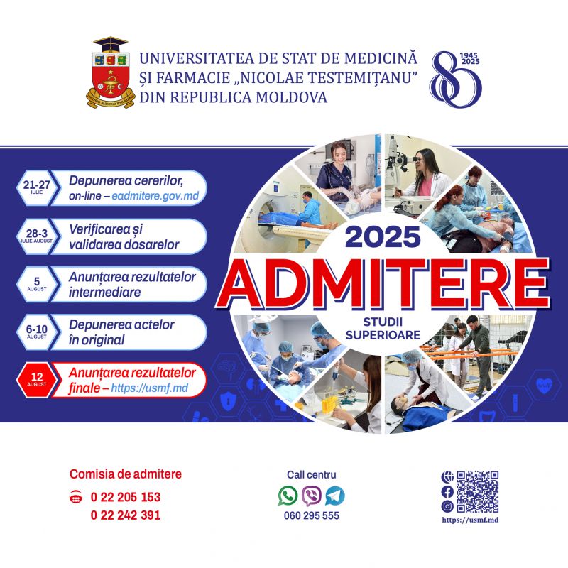 rezultatele admiterii la USMF „Nicolae Testemițanu”